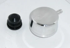 POLISHED Aluminum Smooth Round Push in Style Valve Cover Breather w/ PCV