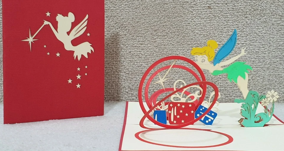 H&G 3D Pop Up Magic Fairy Card. For Best wishes, Birthday, Good luck or any Occasion