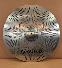 MUTED- 18" Crash Low Volume Practice Cymbal (Quiet, L80)
