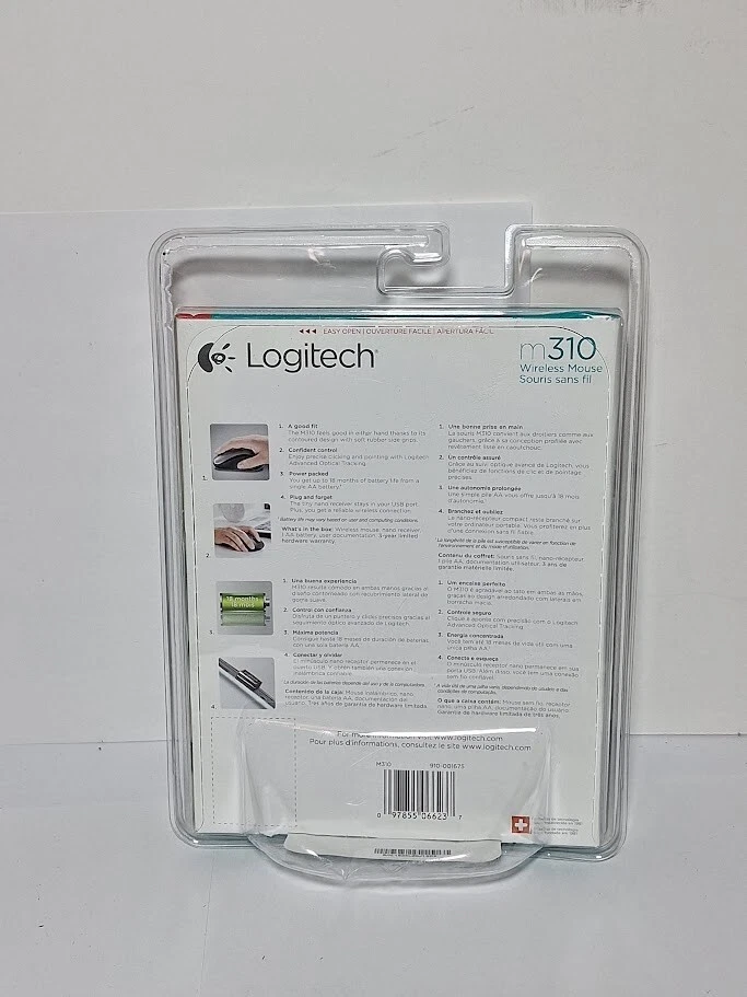Logitech M310 (910001675) Wireless Mouse - Silver - Image 4 of 4