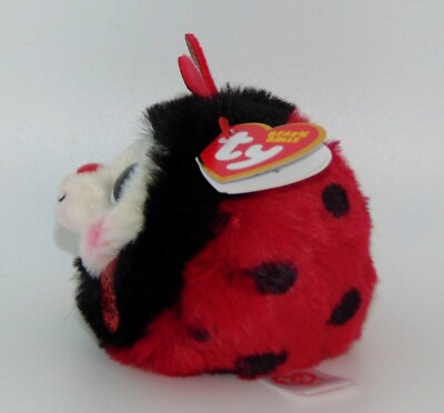 New! Ty Beanie Balls IZZY the Ladybug 4