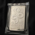 10 oz Silver Bar 2013 Year of the Snake Sunshine Minting .999 Fine