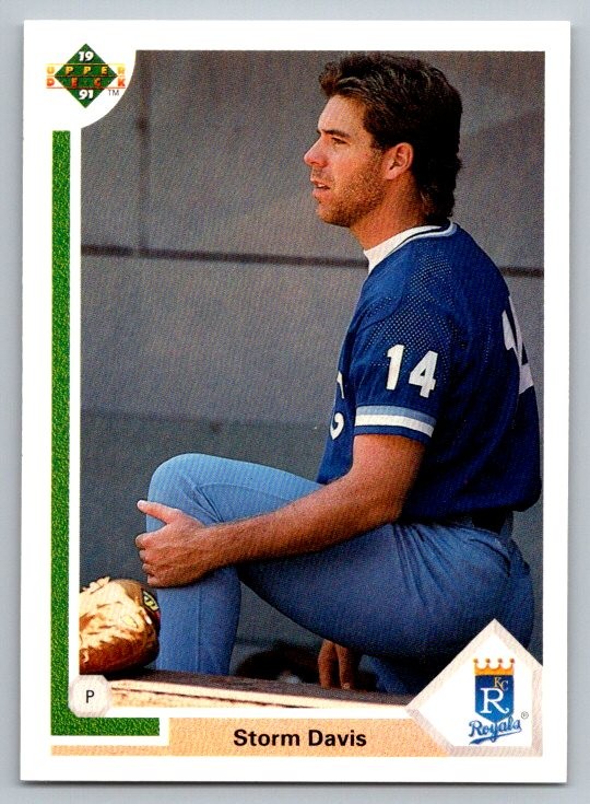 1991 Upper Deck Storm Davis #639b Kansas City Royals