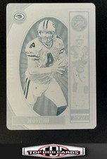 2019 Plates & Patches #112 Brett Favre LEGACY Printing Plates CYAN #/1 Packers