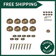 8PCS Mirror Screws Brass Mirror Screws Cap Cover Nails Fasteners Golden for D...