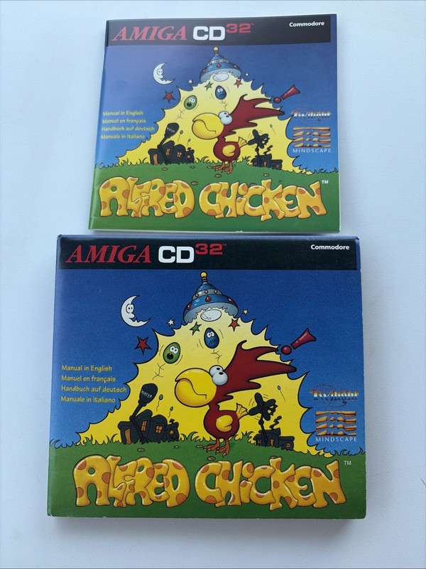 Commodore Amiga CD32 Alfred Chicken Vintage Game - Complete