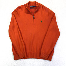 Polo Ralph Lauren Quarter Zip Pullover Mens XL Classic Pony Sweater Casual
