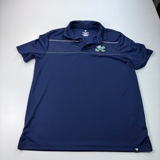 Fanatics Notre Dame Fighting Irish Polo Shirt Mens Extra large XL Blue NCAA