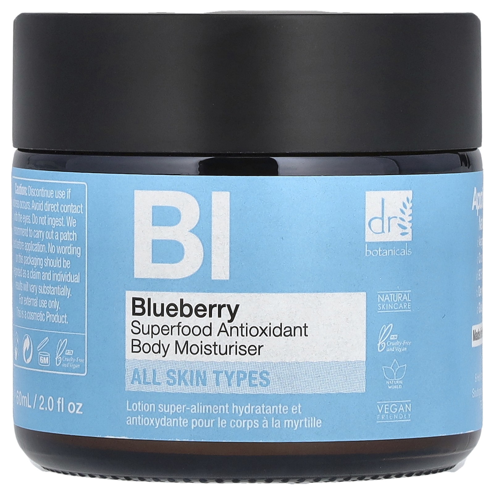 Blueberry Superfood Antioxidant Body Moisturiser, All Skin Types, 2 fl oz (60