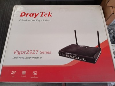 Vigor WAP 918RPD x2, 2927ax Router x1, TP-Link 24 Port Switch, PoE Injektoren x2