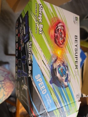 Beyblade Burst BeySuper X Battle Set Lot Case Launchers Tops Accessories