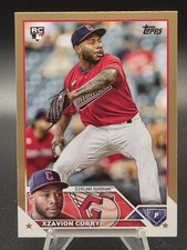 2023 Topps Series 2 Gold Border Xzavion Curry 13/2023 #513 (RC)