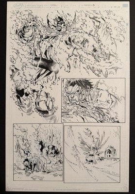 Fantastic Four Issue 3 Page 16 Doctor Doom Original Art By Humberto Ramos