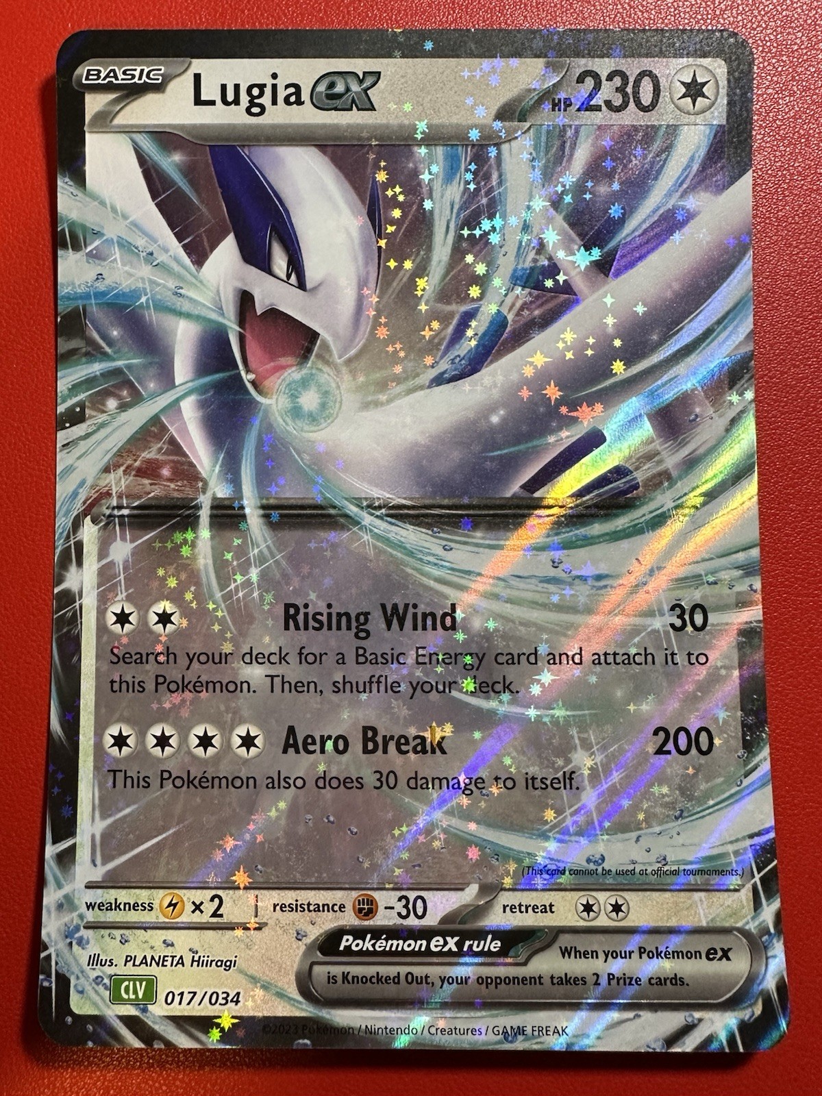 Pokemon Lugia ex 017/034 CLV Classic Card Collection Holo Promo ****JUMBO****