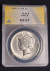 1921 High Relief Peace Dollar - ANACS MS62 - Key Date