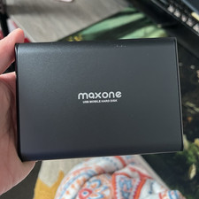Maxone SLIMseries 1TB USB Portable External HDD Hard Drive Black Mac Compatible