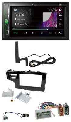 Pioneer MP3 DAB AUX 2DIN Bluetooth Autoradio für Honda Jazz Fit 2013-2020 schwar - Bild 1 von 4