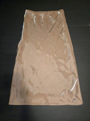 Anthropologie Liquid Shine Bias-Cut Midi Skirt Sz Medium Metallic Shimmer Size M