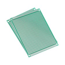 7x9cm Single Sided Universal Printed Circuit Board Green Thickness 1.6mm 2pcs