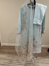 NEW 3 Piece Embroidered Pakistani/indian salwar kameez Eid-wedding-casual