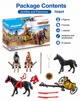 Playmobil History 70469 Achilles & Patroclus Set - Greek Mythology