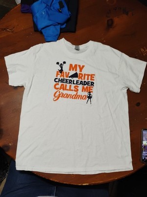Cheer Grandma T-Shirt Cheerleader, ''My Favorite Cheerleader Calls Me Grandma''