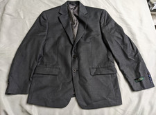 Lauren Ralph Lauren Blazer Mens Size 40S Gray Wool Blend Natural Stretch