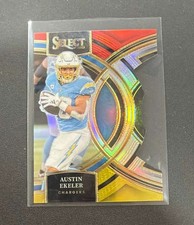 2023 Panini Select - Red and Yellow Prizms Die Cuts #169 Austin Ekeler
