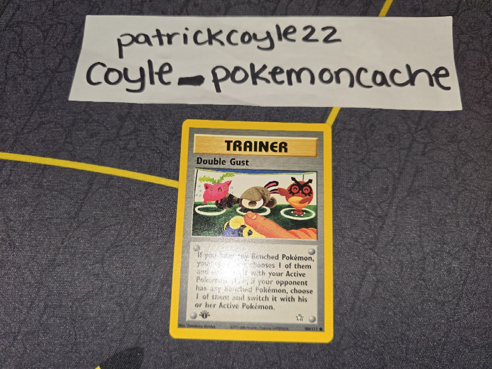 Double Gust 1st Edition Common Neo Genesis 100/111 NM front/VLP back