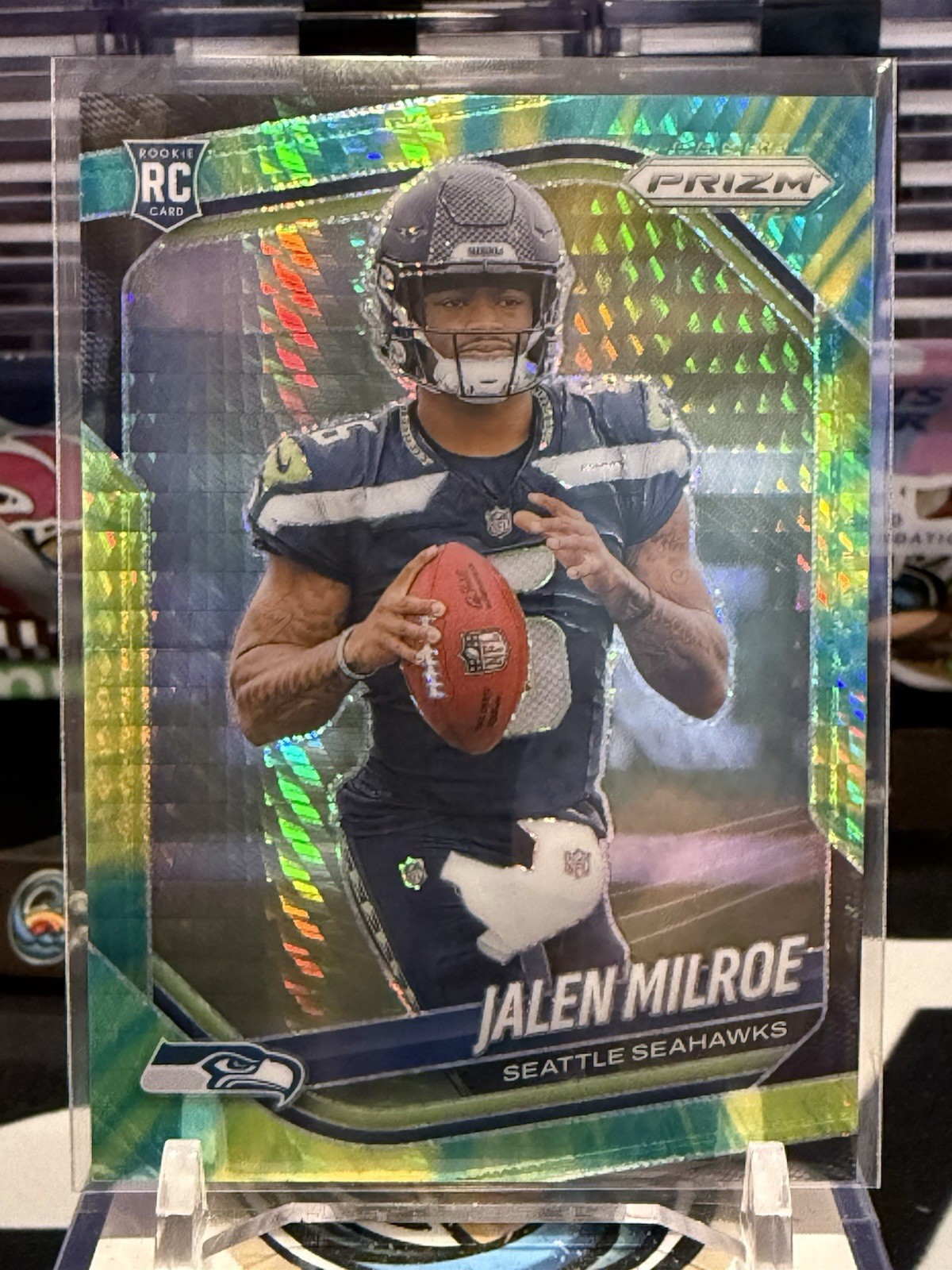 2025 Panini Prizm JALEN MILROE RC HYPER PRIZM # /200 Seahawks #317 TZ