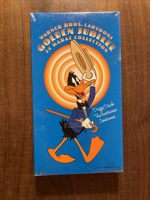 Daffy Duck VHS Golden Jubilee 24 Karat Collection Warner Bros. Cartoons ~ SEALED