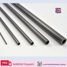Carbon Fibre Tube, Pultruded, 2-12mm OD,  Length 200-1000mm, UK Supplier