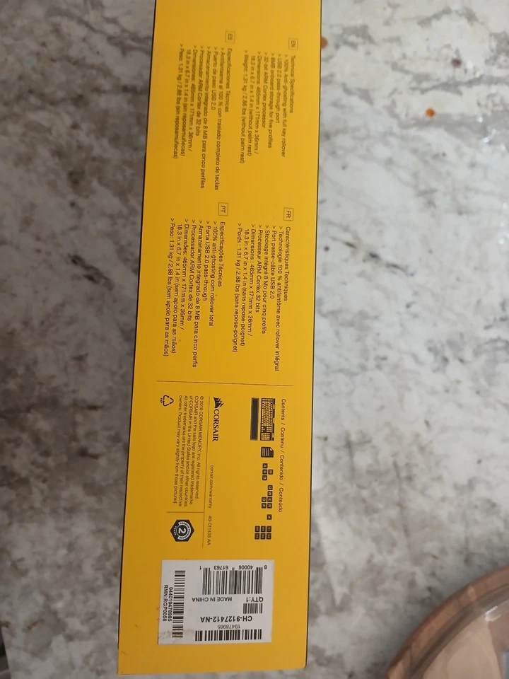 NEW IN BOX! Corsair CH-9127412-NA K95 RGB PLATINUM XT Gaming Keyboard - Image 4 of 4