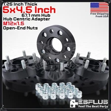 4x 1.25" 5x4.5" 67.1mm Hub Centric Adapter Spacer Fit Kia/Mitsubishi/Ford &More