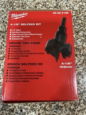 Milwaukee 48-25-4125 Selfeed Bit 4-1/8 in. Brand New In Box