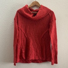 Sanctuary Knit Turtleneck Pullover Sweater Red Orange Small / Medium Anthro