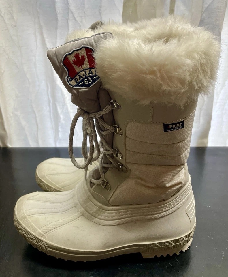 Pair Canada Debby Winter Boots/ Waterproof, Faux Fur Lining US8L/ EU38/9, Zipper - Image 2 of 4
