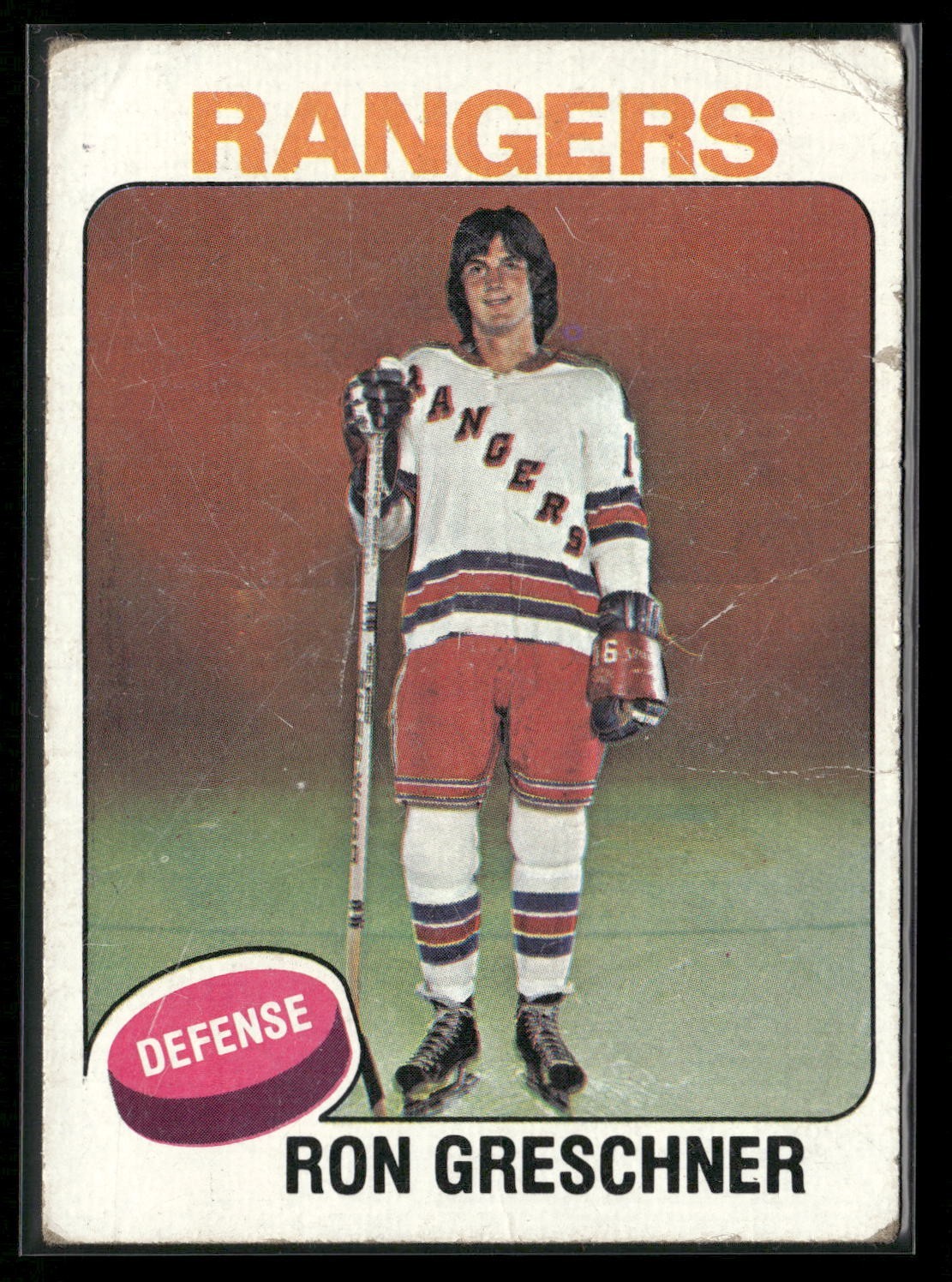 1975-76 Topps - Ron Greschner #146 (RC) New York Rangers Lower Grade