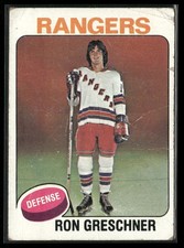 1975-76 Topps - Ron Greschner #146 (RC) New York Rangers Lower Grade