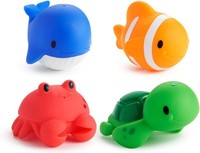 Munchkin 4 Pack Ocean Squirters Baby Bath Toy | Water Play