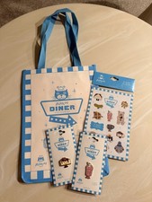 Jellycat Diner pins, stickers bag NYC FAO Schwarz exclusive NEW