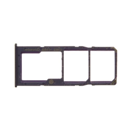 SIM Micro SD Card Tray Dual for Samsung Galaxy A51 Purple Replacement Parts - Picture 1 of 2