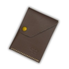 Genuine Handmade Full Grain Pure Leather Vertical Cardholder Wallet For Men