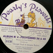 George Lloyd, Jaques Bodoin & Orch "Proverbes" rzadka etykieta 78 obr./min 10" prawie idealny!