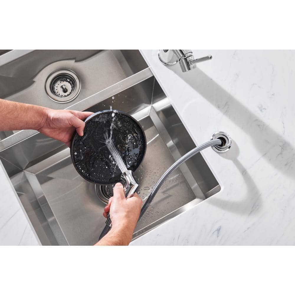 Sombra SingleHandle Standard Kitchen Faucet with Side Sprayer in