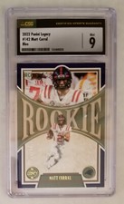 2022 Panini Legacy Football Matt Corral Rookie #142 Blue Parallel 21/50 CSG 9