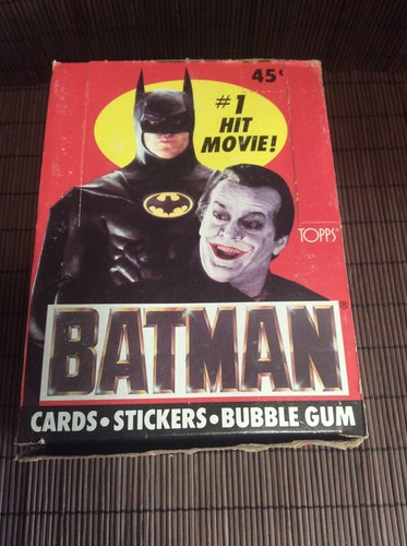 1989 TOPPS - BATMAN Series 1 - PARTIAL WAX BOX - LOT of 22 SEALED WAX PACKS!! - Picture 6 of 11