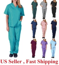 Medical Nursing  Summer Thin  Scrub Set UNIFORMS Men Women Unisex Nurse Doctor