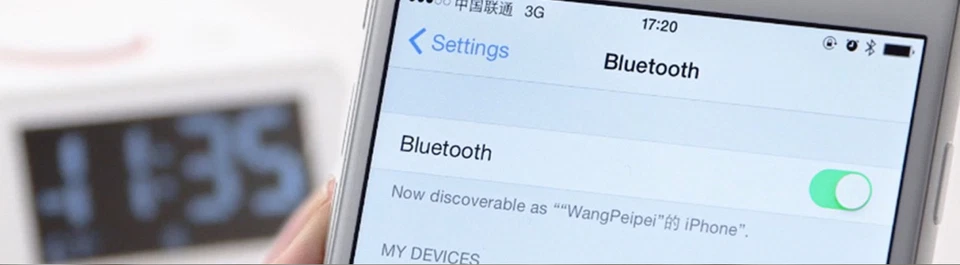 RELOJ DESPERTADOR HOMTIME C1 PRO -ALTAVOZ BLUETOOTH -CARGA USB - TEMPERATURA AMBIENTE Foto 4 de 4