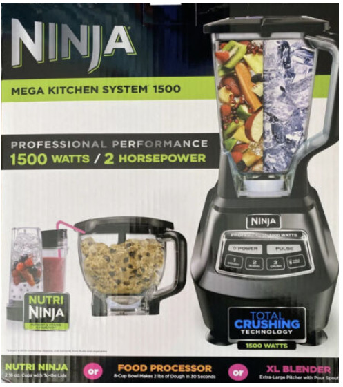 Savvy Blitz Transformer Ninja BL770 Mega Kitchen System 72oz 1500W Blender Food Processor | Being  Patient